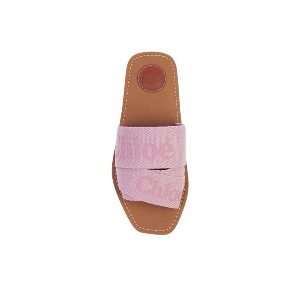 Chloe Pink Slide Sandals